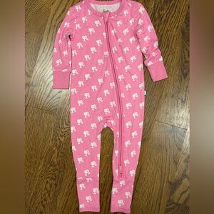 Size 9-12 months Posh Peanut Pink Barbie Kids Footie Like New Excellent Cond